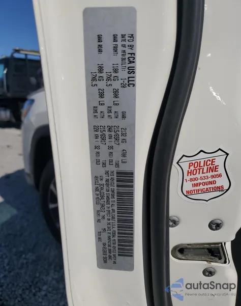 2020 Jeep Compass Trailhawk z USA, uszkodzony, nr VIN 3C4NJDDB4LT184212